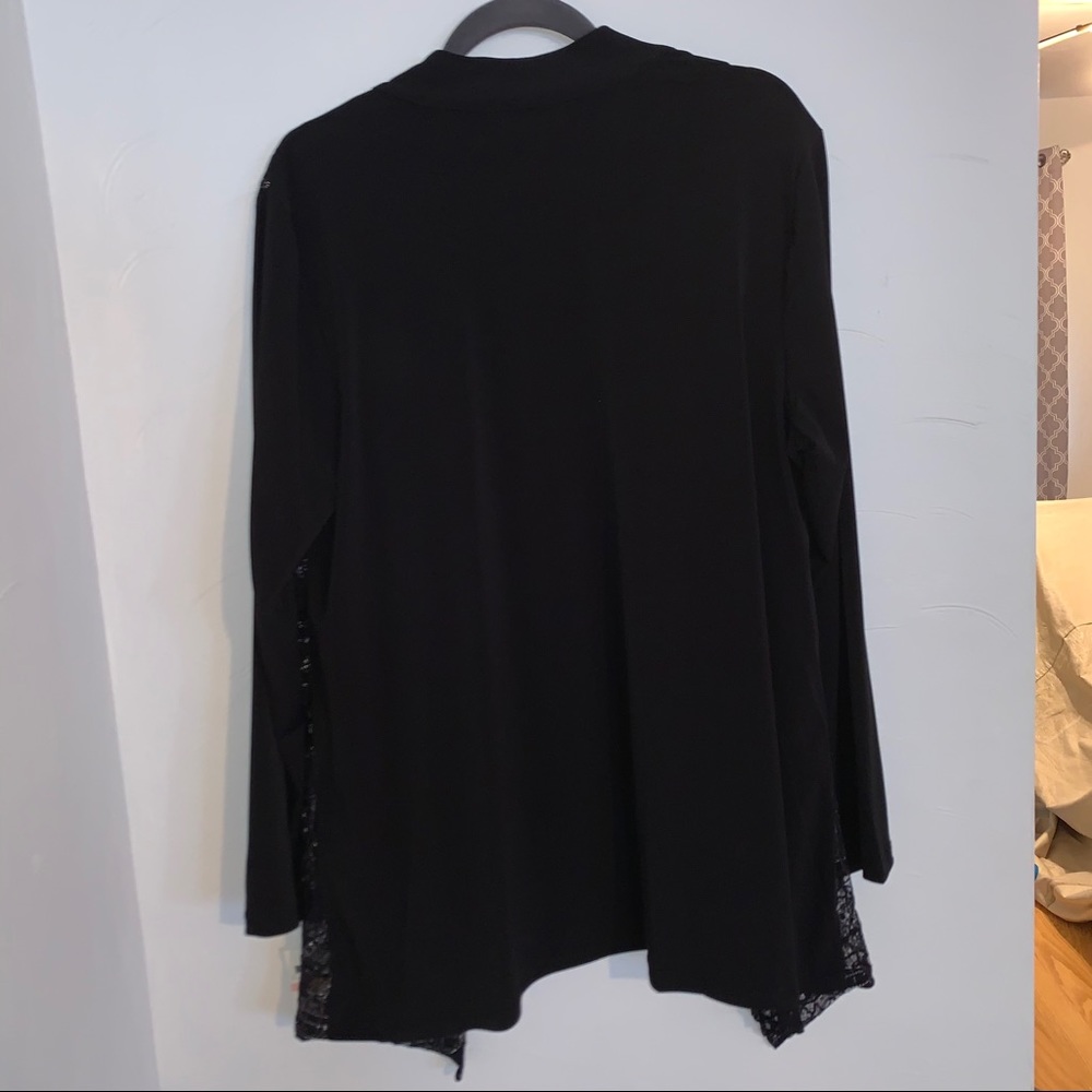 Gorgeous Black/Silver One Piece Cardigan “Set” - Picture 7 of 7